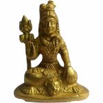 ORAMSA Brass Shiv Ji Idol Figurine Statue, Hinduism Religious Antique Art Home Decorative Temple Showrooms Office Puja Diwali Gift Item