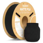 Protomont TECHNOLOGIES ELEGOO PLA Matte Filament (Black)1.75mm - Versatile Printing Material,1kg