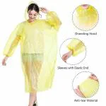 HRUNIQUE Plastic Credit Card Sized Raincoat, Free Size Raincoat- Rain Coat