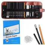 Wynhard Drawing Pencils Pencil Kit Artist Kit Graphite Charcoal Pencil Set Pencil Set for Sketching Sketch Pencil Set Sketch Pencils Sketching Kit for Artists Sketch Kit Drawing Kit Sketch Set 30 Pcs