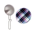 Urban Buy Aluminium Tadka Pan With Roti Round Cover and Multicolour, Pack of 2