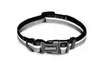 Glucklich Everyday Reflective Dog Collar with Adjustable Length (M, Space grey)
