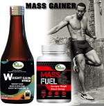 Fasczo Mass Fuel Weight Gain Capsule [30] & Weight Gain Syrup Combo For Xtra Protein Weight Gainers/Mass Gainers (200 ml, No Flavour)