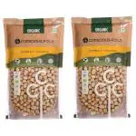 Conscious Food Chickpeas (Kabuli Chana) 500g Pack of 2