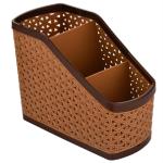 Kuber Industries Beige Plastic Multi-Purpose Compact Desk Storage Organizer