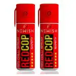Newish Metal Powerful Pepper Spray Self Defence for Women Shots 50 (Red, 2)