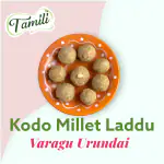 TAMILI Kodo Millet Laddu 200gm, Varagu Urundai ( Healthy Snacks | Natural Sweet | Home Made | Traditional Making | No Added White Sugar | No Added Preservative or Color)
