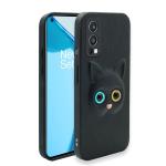 Sonty Oneplus Nord 2 5G/1+ Nord 2 X Pac Man Edition Black Faux Leather Anti Fingerprint Mobile Back Cover