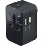 Akshita Trading Black ABS Plastic Travel Adapter for Home Appliance and Computer