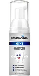 Smartdrops Teeth Whitening Foam Removes Bad Breath Fights Germs And Women Teeth Whitening Liquid, 60 Ml