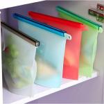 Jariwala Multicolor Silicone Vegetable Food Storage Bag Refrigerator Bags (Pack of 3)