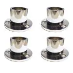 Rawk Stainless Steel Shine Curtain Rod Brackets,Curtain Bracket Parda Holder,Curtain Finial Rod Pocket Finials Designer Door and Window Rod Support Fittings,Curtain Rod Holders (Brown Color,Pack of 2)