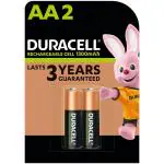 Duracell Rechargeable AA 1300mAh Batteries, pack of 2