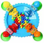 House of Kids Multicolour Plastic Hungry Frog Board Game for Kids