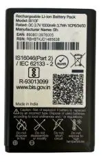 Mobcrown ININSIGHT SOLUTIONS Original BI10F Battery for JIO Bharat V2 4G 1000MAH - 3 Months Warranty