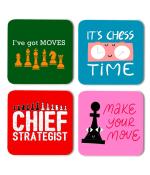 Whats Your Kick Keep Calm and Keep Boxing Printed Set of 4 Coasters With Beautiful Metal Stand