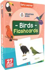 SPARTAN KIDS Bird Flash Cards for Kids| 27 Early Learning Flash Cards for kids