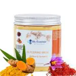 Blu Essentials Natural Face Mask for Fairness, Tanning & Glowing Skin Saffron with Turmeric Glycerine face mask for women and men, 250 grm