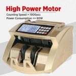 Swaggers Gold Pro Latest Note Counting Machine with Fake Note Detection/Currency Counting Machine/Money Counting Machine with UV MG IR Detection - Heavy Duty for Professional & Bank USE !! 1 Year Warranty !!