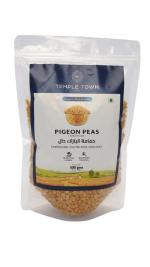 TEMPLE TOWN FARMS Toor Dal Unpolished Arhar Dal Healthy Pigeon Peas No Preservatives (Pack of 1,500g)