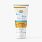 Aaizole Derma Roziblue Long Lasting Sunscreen SPF 60 Pa+++ With Micronized Zinc Oxide and Micronized Titanium Dioxide For Broad Spectrum Protection, All Skin Types, 6 Hrs Sun Protection, Water & Sweat Resistant, 50 g