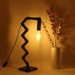 Velgo Hub Pvc Table Lamp Zig Zag Shape Table Lamp (48 Cm, Black)