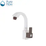 PureFlow Plastic Water Tap - Swan Neck Design for Wash Basin Tap and Kitchen Sink Tap - Durable and Stylish Cock Tap for Basin - Long Neck Faucet for Modern Kitchen