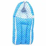 baybee Blue 3 in 1 Cotton Bed Cum Baby Sleeping Bag, Infant Portable Bassinet, Nest for Cosleeping (0 - 4 M)