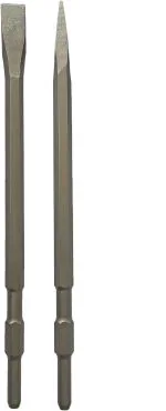 DUMDAAR 17x400mm FLAT and POINTED SDS Max Shank Chisel for Demolition hammer Concrete Breaker bit set for Tile Chipping/Wall Slotting/Scraping Masonry Hammer Drill