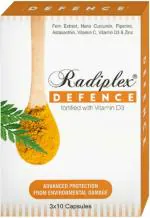 Radiplex Defence Oral Sunscreen UV Environmental Protection and Immunity Support Vitamin Supplement, 30 capsules