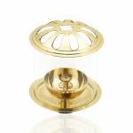 Klassic Akhand Diya with Borosilicate Glass Shade for Home, Temples & Special Occasions. (Pack of 1)
