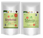 So Sweet Stevia Powder & Erythritol Powder (Pack of 2) (1Kg Each)