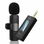 IBS Wireless Clip Mic, Wireless Lavalier Microphones, Clip-on Microphone (Aisizo, for Smartphone, Laptop, Video Recording YouTube Live Stream (K-35 Single Microphone)