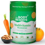 The Body Reserve Multivitamin Gummies Natural Lemon & Strawberry Flavour Super Foods for Men Women Packed with Zinc, Vitamin D, & Minerals Boost Immunity, Energy & Metabolism 30 Gummies