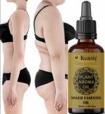 KURAIY Natural Weight Loss Dissolve Fat Essential Oil for Whole Body Ginger Extract 30ml