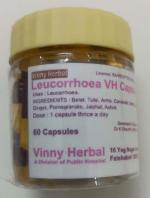 Leucorrhoea DH Herbal Supplement Capsules 60 Caps Jar - DoctorKC Herbal