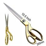 Dkuy Stainless Steel Scissors Tailor Tailoring Fabric Leather Sewing DIY artwork scissors 265mm [10.5