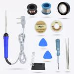 TOOLS TITAN Economy 25W 10in1 Soldering Iron Complete Combo Pack Soldering Tools Kit 25 W Simple (Flat Tip)