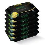 NOVEL Refreshing Wipes Lemon Fragnance Pack of 6 (150 Wipes)