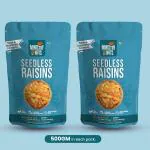 Ministry Of Nuts Special Seedless Raisins Premium Raisin 1kg ( pack of 2, Each 500g)