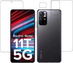 Gs Smart Front And Back Tempered Glass For Xiaomi Redmi Note 11T 5G, 21091116Ai, Redmi Note 11T 5G (Pack Of 3)