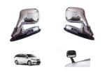 DrivEscape Honda Mobilio Front Fender Chrome Bonnet Mirror With Indicator (set of 2)