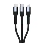 Ziox Knot 602 (Black) 3.4A Braided 3in1 cable