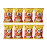 Munch Fit Healthy & Roasted Snack | Millet Rings - Tangy Tomato | 100% Veg | Gluten Free | No Maida | Non Fried | High Fibre | Ready to Eat, Perfect Snacks for School Tiffin Box | Pack of 8x50g each