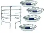 TENNYSON STAINLESS STEEL THATTU IDLI / DHOKLA STAND 4 PLATES
