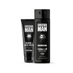Greeko Man Charcoal Shower Gel & Face Wash Kit | A Perfect Dual Dose of Hydration For Your Beard & Skin | Gives Smooth, Fresh Skin & Beard with a Masculine Fragrance