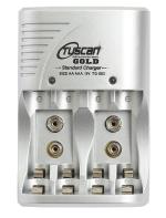 Tuscan Gold (TG003) Battery Charger for AA/AAA/9V Ni-MH/Ni-Cd Batteries (White)