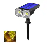 Homehop Solar Spot Led Light for Garden Outdoor Home Waterproof Led Wall Focus Lamp for Balcony Terrace Landscape Decoration (RGB, ABS)