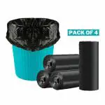 AJAPOR Biodegradable Garbage Bags (Large Size 25*30 inch) (60 Bags) (Pack Of 4) Dustbin Bags For Home Kitchen Office