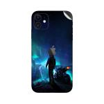GADGETSWRAP Printed Vinyl Skin Sticker for Apple iPhone 11 - Skylines Biker Blue City Photomanipulation